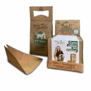 Coletor Ecológico De Fezes C/Pá Acoplada (15un) - Petbag®